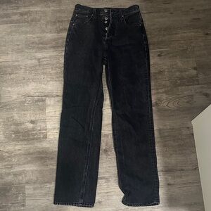 Denim Forum High Rise Black Jeans
